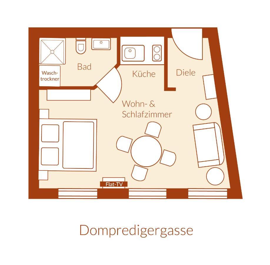 Apartment Dompredigergasse Наумбург Екстер'єр фото